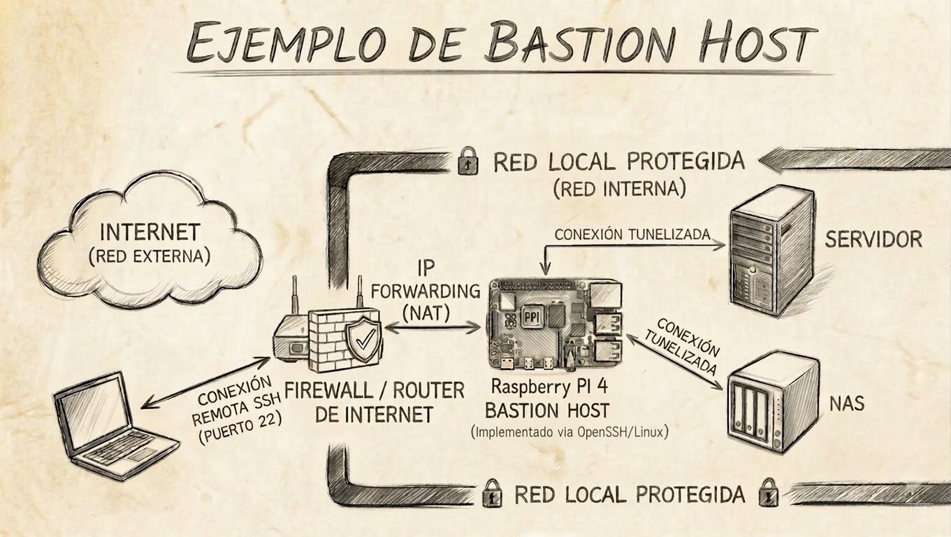 Estructura de bastión con RPi